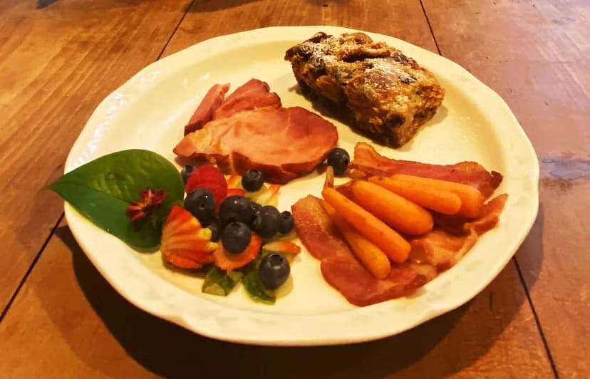 Cranberry Orange Croissant Souffle