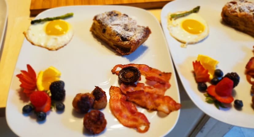 Cranberry Orange Croissant Souffle